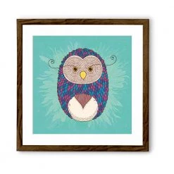 Chumbakdesign Sweater Feather Wall Art - Teal