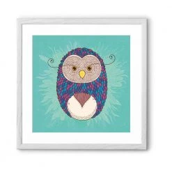 Chumbakdesign Sweater Feather Wall Art - Teal