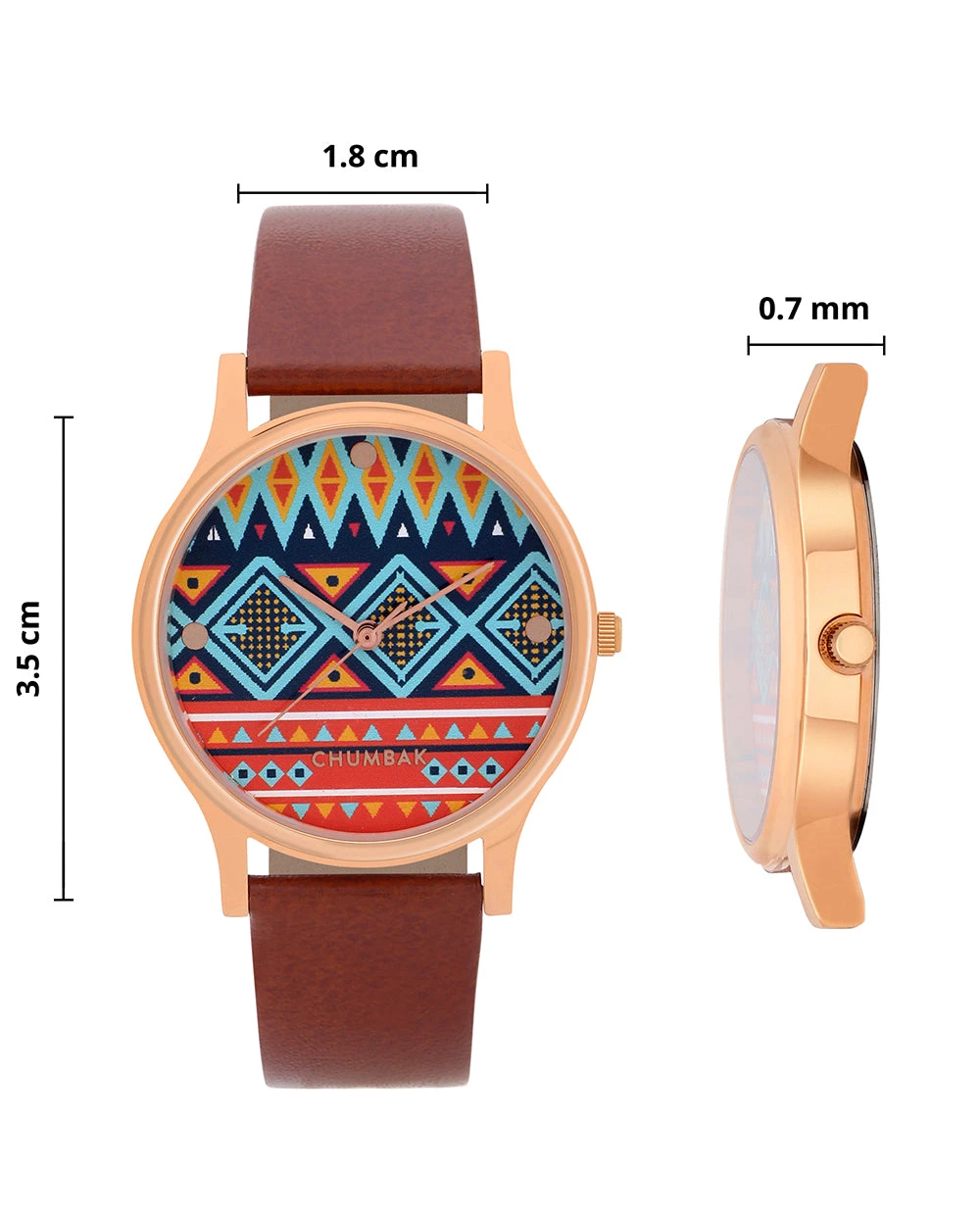 Chumbakdesign Watches & Jewellery TEAL By Chumbak Aztec Print Wrist Watch 9 Chumbakdesign Watches & Jewellery TEAL By Chumbak Aztec Print Wrist Watch