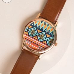 Chumbakdesign Watches & Jewellery TEAL By Chumbak Aztec Print Wrist Watch