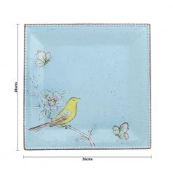 Chumbakdesign Floral Hummingbird Platter