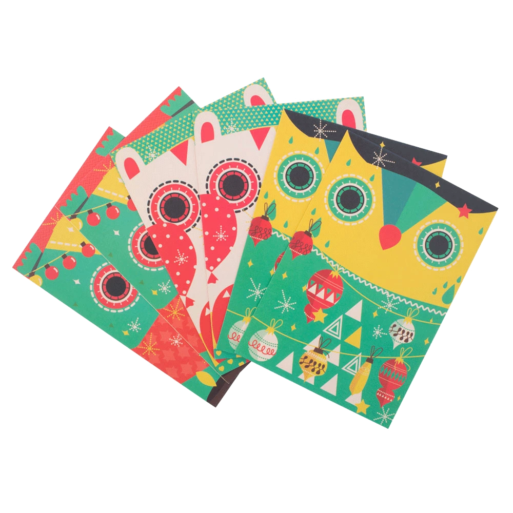 Chumbakdesign Souvenirs & Collectibles Tinsel Town Animals Greeting Card- Set Of 6 3 Chumbakdesign Souvenirs & Collectibles Tinsel Town Animals Greeting Card- Set Of 6