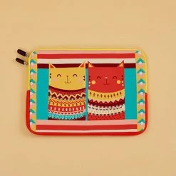 Chumbakdesign Happy Cats Aztec Laptop Sleeve - 13”
