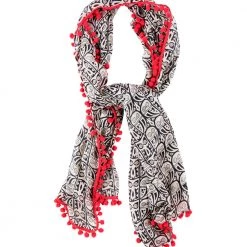 Chumbakdesign Owl Party Pom Pom Scarf Bags & Accessories