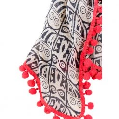 Chumbakdesign Owl Party Pom Pom Scarf Bags & Accessories