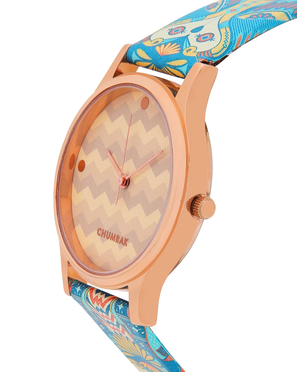 Chumbakdesign TEAL By Chumbak Ornate Illusion Wrist Watch 6 Chumbakdesign TEAL By Chumbak Ornate Illusion Wrist Watch