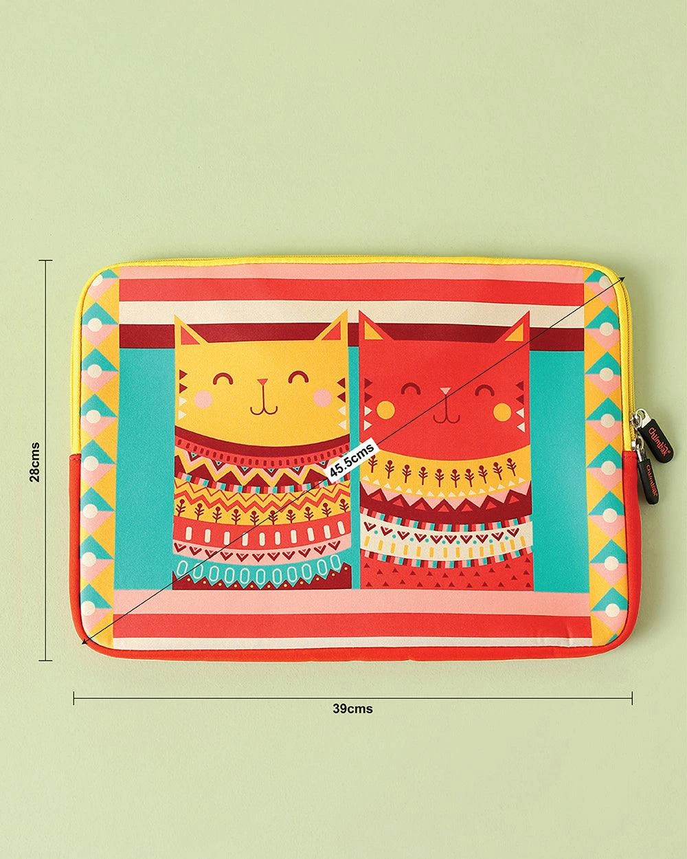 Chumbakdesign Aztec Cats Laptop Sleeve - 15.6” Bags & Accessories 7 Chumbakdesign Aztec Cats Laptop Sleeve - 15.6” Bags & Accessories