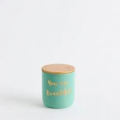 Chumbakdesign Dining & Kitchen You Are Beautiful Storage Jars Teal