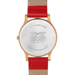 Chumbakdesign TEAL By Chumbak Classic Owl Red Wrist Watch