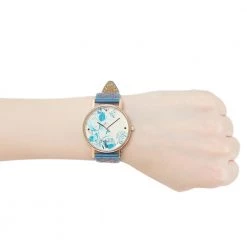 Chumbakdesign Watches & Jewellery TEAL By Chumbak Tulip Garden Quilted Wrist Watch