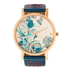 Chumbakdesign Watches & Jewellery TEAL By Chumbak Tulip Garden Quilted Wrist Watch