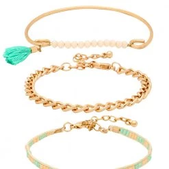 Chumbakdesign Watches & Jewellery Pixie Feathers Watch & Bracelet Set Baby Pink