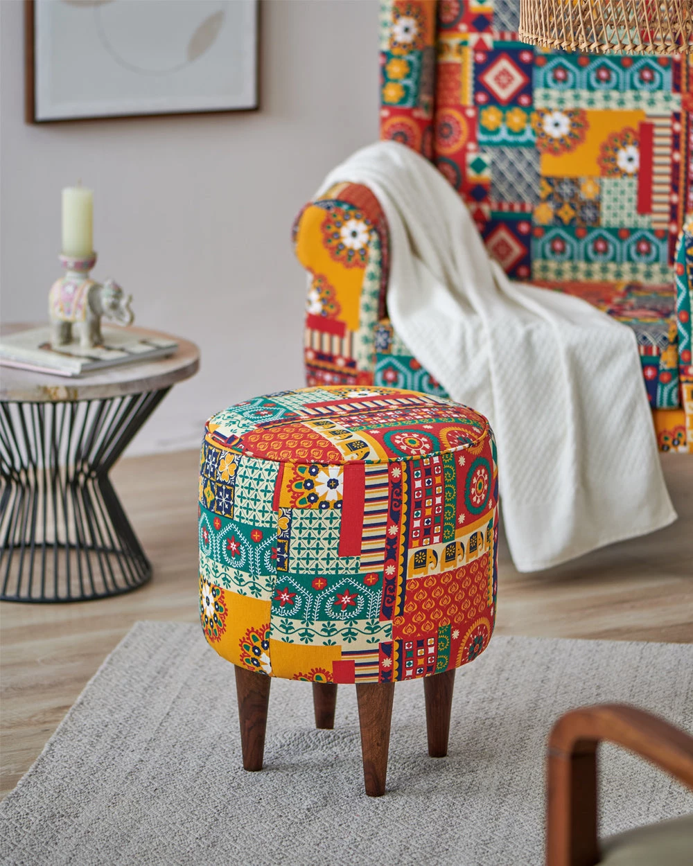 Chumbakdesign The French Pouffe - Printed 15 Chumbakdesign The French Pouffe - Printed