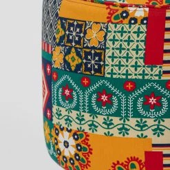 Chumbakdesign The French Pouffe - Floral Swirls Furniture & Storage