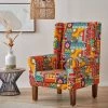 Chumbakdesign The Begum Wing Chair -Floral Swirls Furniture & Storage