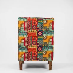 Chumbakdesign The Begum Wing Chair -Floral Swirls Furniture & Storage