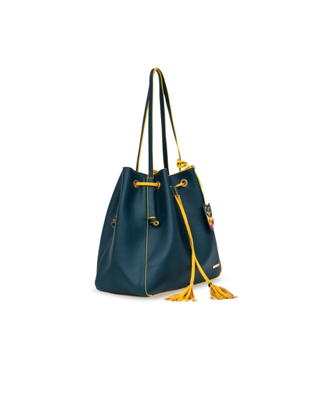 Chumbakdesign Bags & Accessories Teal Drawstring Tassel Tote Bag 4 Chumbakdesign Bags & Accessories Teal Drawstring Tassel Tote Bag