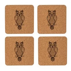 Chumbakdesign Wooden Bar Essentials Set - Owl