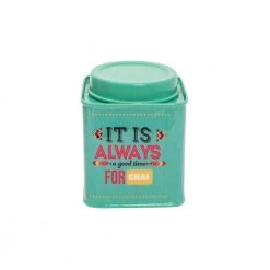 Chumbakdesign Chai Time Storage Tin - Teal
