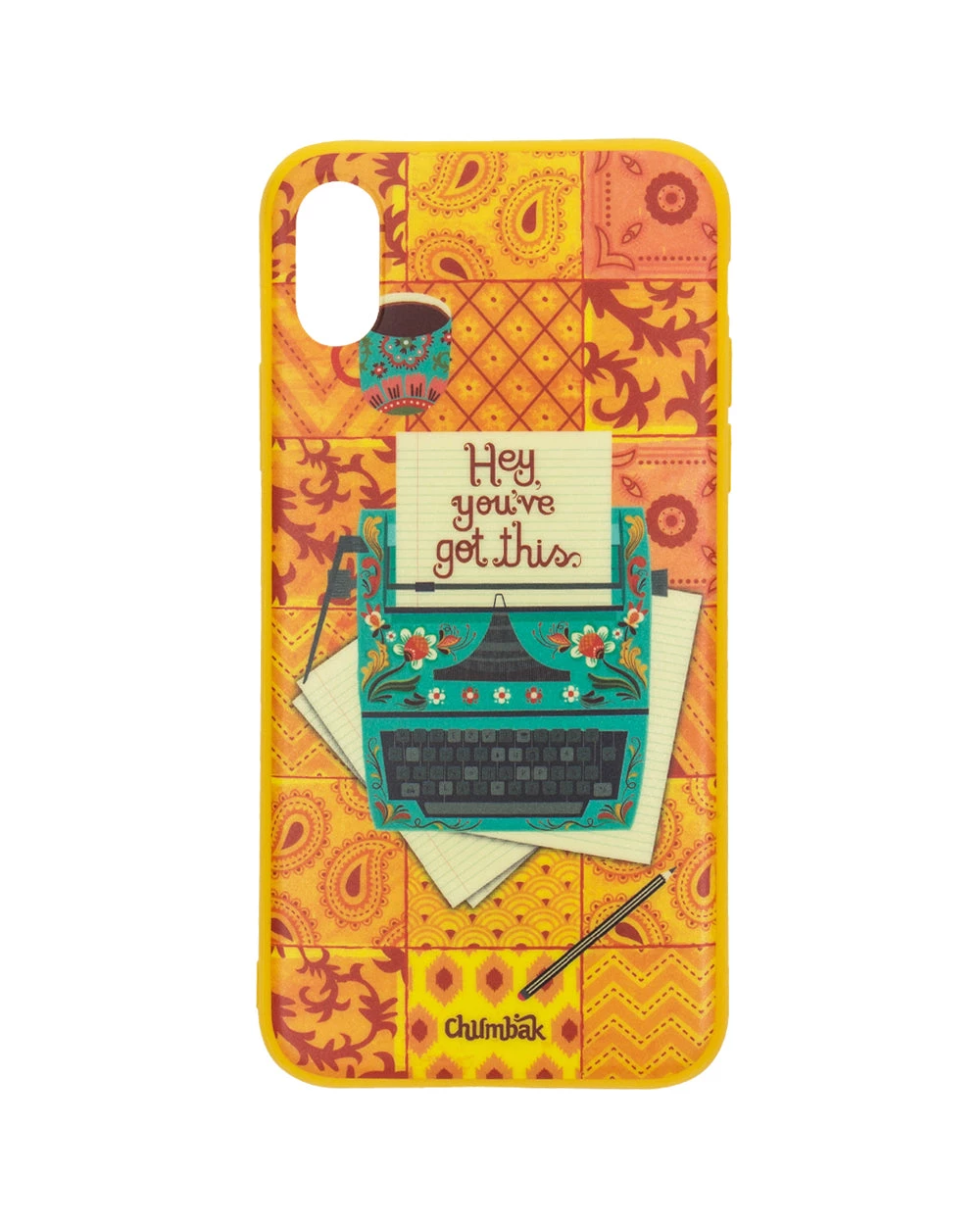 Chumbakdesign Floral Typewriter IPhone X Case Souvenirs & Collectibles 3 Chumbakdesign Floral Typewriter IPhone X Case Souvenirs & Collectibles