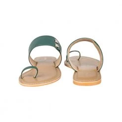 Chumbakdesign Buttoned Up Green Slider - 37 FootwearFootwear