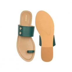 Chumbakdesign Buttoned Up Green Slider - 39