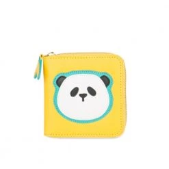 Chumbakdesign Bags & Accessories Panda Face Mini Wallet - Yellow