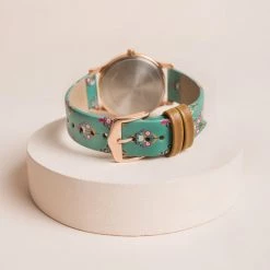Chumbakdesign Watches & Jewellery TEAL By Chumbak Paisley Garden Wrist Watch