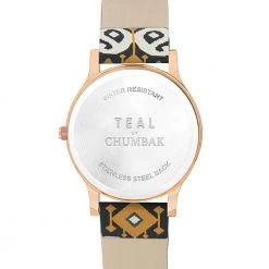 Chumbakdesign TEAL By Chumbak Paisley Elephant Wrist Watch - Dark Green