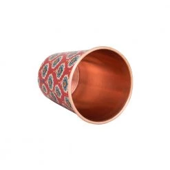 Chumbakdesign Indian Floral Copper Tumbler - Small