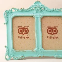 Chumbakdesign Floral Vines Vintage Photo Frame - Teal Decor & Living 8 Chumbakdesign Floral Vines Vintage Photo Frame - Teal Decor & Living
