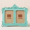 Chumbakdesign Floral Vines Vintage Photo Frame - Teal Decor & Living 2 Chumbakdesign Floral Vines Vintage Photo Frame - Teal Decor & Living
