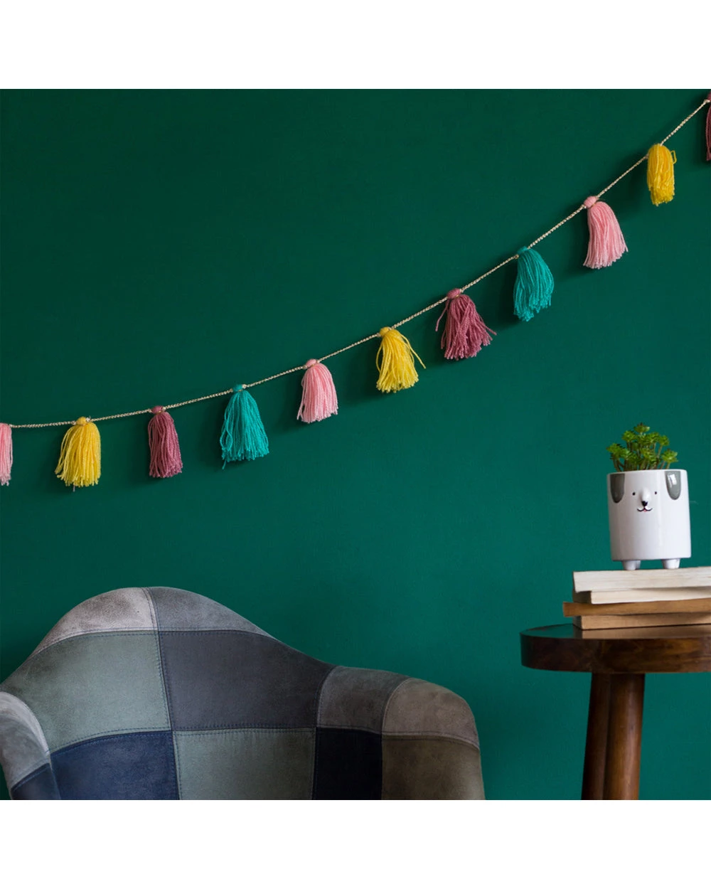 Chumbakdesign Decor & Living Tassel Tales Wall Bunting - Multicolor 5 Chumbakdesign Decor & Living Tassel Tales Wall Bunting - Multicolor