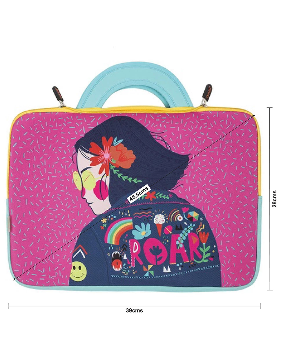 Chumbakdesign Roar Girl Laptop Sleeve - 15.6” Bags & Accessories 7 Chumbakdesign Roar Girl Laptop Sleeve - 15.6” Bags & Accessories