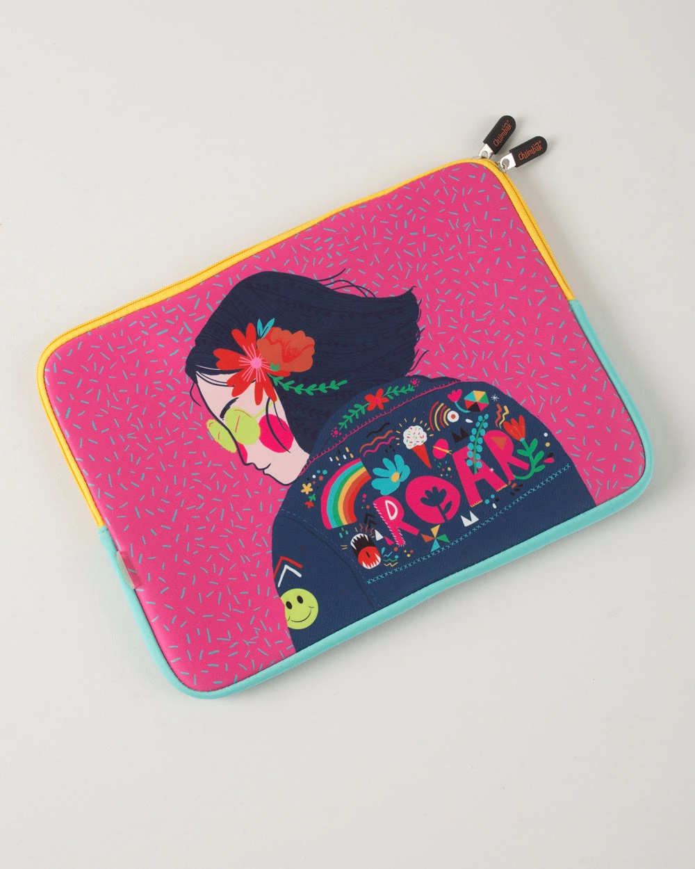 Chumbakdesign Roar Girl Laptop Sleeve - 15.6” Bags & Accessories 3 Chumbakdesign Roar Girl Laptop Sleeve - 15.6” Bags & Accessories