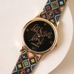 Chumbakdesign TEAL By Chumbak Lets Get Lost Wrist Watch - Black Watches & Jewellery