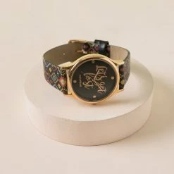 Chumbakdesign TEAL By Chumbak Lets Get Lost Wrist Watch - Black Watches & Jewellery