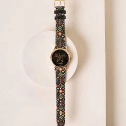 Chumbakdesign TEAL By Chumbak Lets Get Lost Wrist Watch - Black Watches & Jewellery