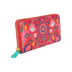 Chumbakdesign Bags & Accessories Lordly Lilies Long Wallet - Red