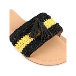 Chumbakdesign Tassel Embellished Honey Bee Sliders - 40 FootwearFootwear