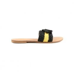 Chumbakdesign Tassel Embellished Honey Bee Sliders - 40 FootwearFootwear