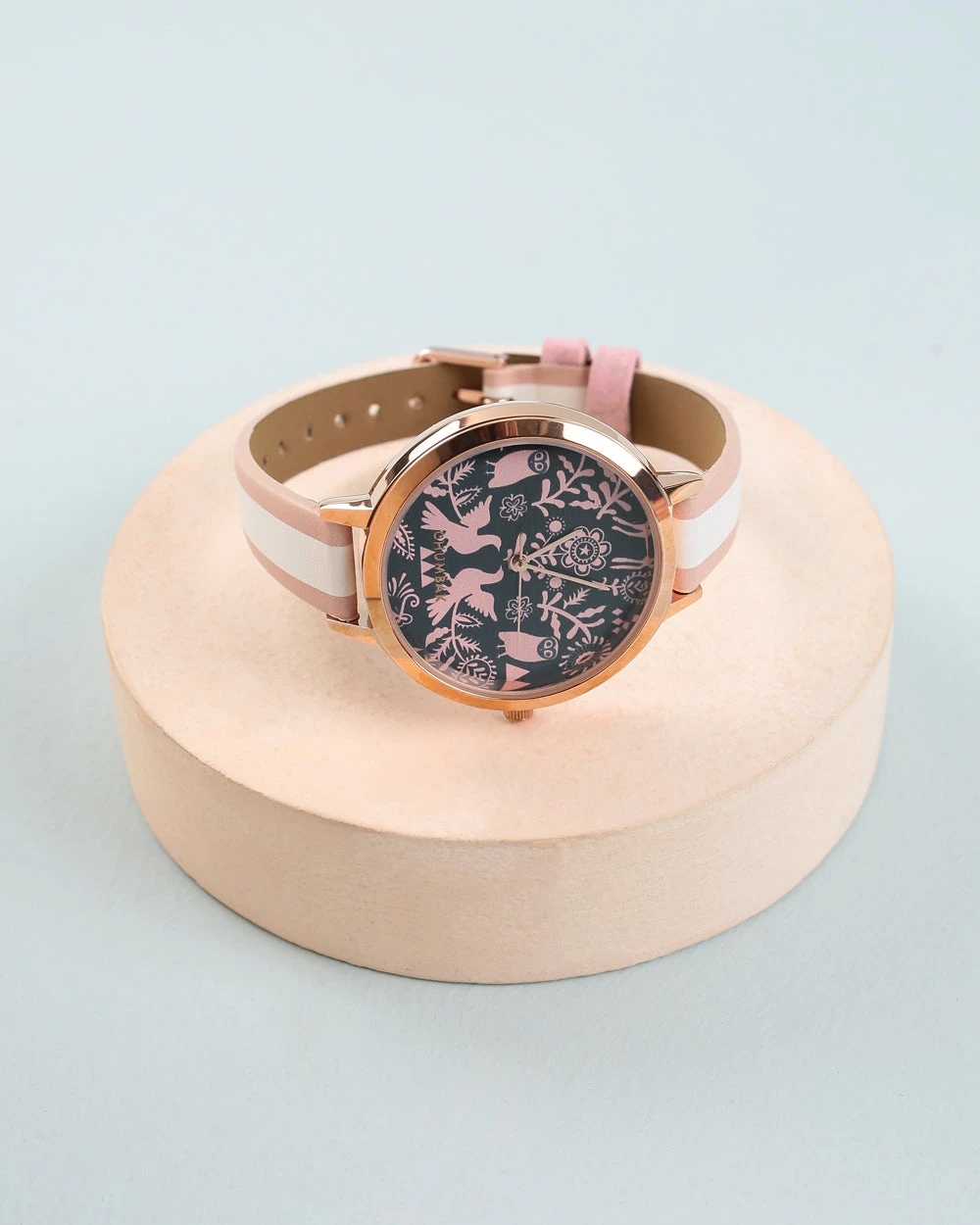 Chumbakdesign Watches & Jewellery TEAL By Chumbak Floral Birds Wrist Watch- Pink 4 Chumbakdesign Watches & Jewellery TEAL By Chumbak Floral Birds Wrist Watch- Pink