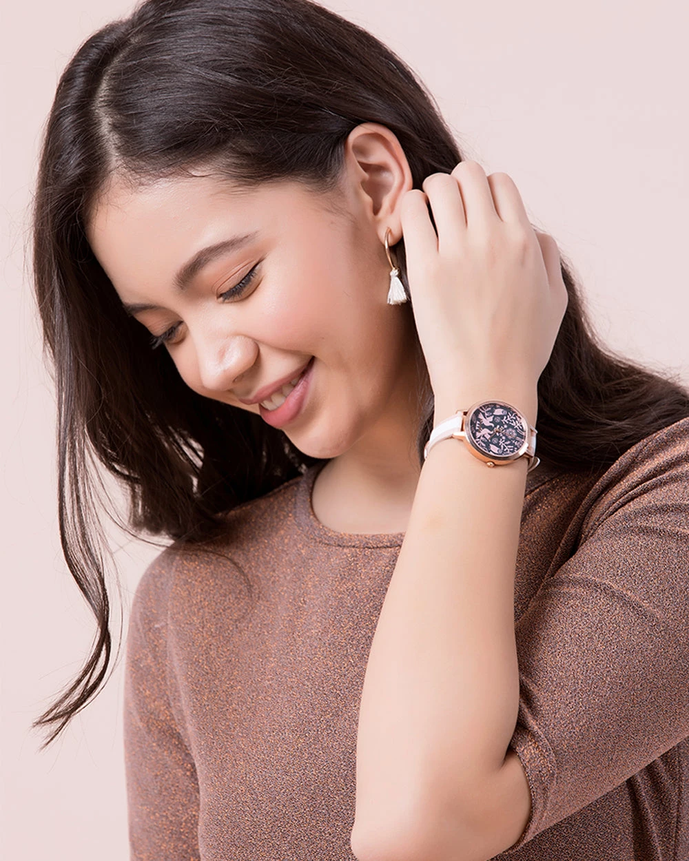 Chumbakdesign Watches & Jewellery TEAL By Chumbak Floral Birds Wrist Watch- Pink 6 Chumbakdesign Watches & Jewellery TEAL By Chumbak Floral Birds Wrist Watch- Pink