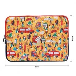 Chumbakdesign Indian Traffic Laptop Sleeve- 15”