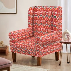 Chumbakdesign The Begum Wing Chair -Printed Furniture & Storage