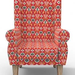 Chumbakdesign The Begum Wing Chair -Printed Furniture & Storage