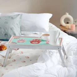 Chumbakdesign Peaceful Palms Foldable Breakfast Table - Ivory Furniture & Storage