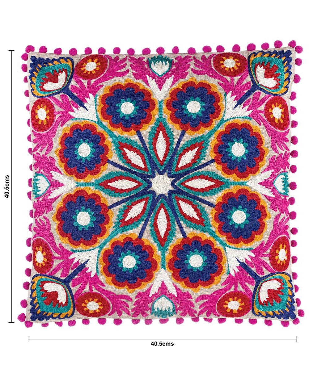 Chumbakdesign Woods Embroidered 16” Cushion Cover 7 Chumbakdesign Woods Embroidered 16” Cushion Cover