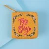 Chumbakdesign Bags & Accessories Take It Easy Embroidered Mini Wallet - Yellow
