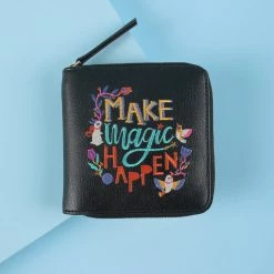 Chumbakdesign Make Magic Happen Embroidered Mini Wallet - Black